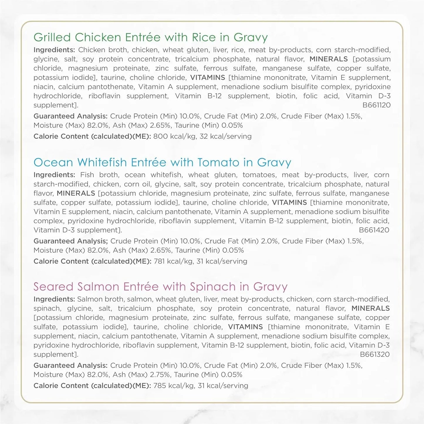 Purina  Gourmet Wet Cat Food Variety Pack, Petites Gravy Collection, Break-Apart Tubs, 48 Servings - (Pack of 24) 2.8 Oz. Tubs